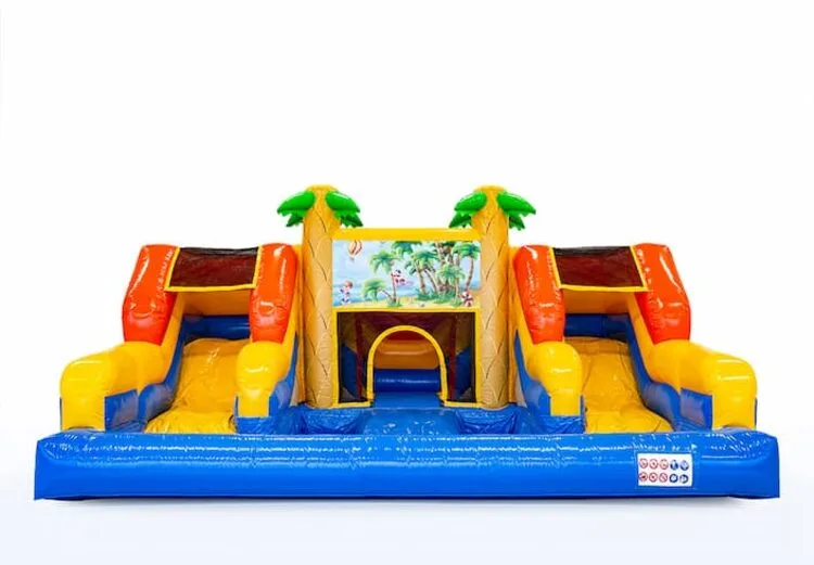 Waterpret klim en glijbaan